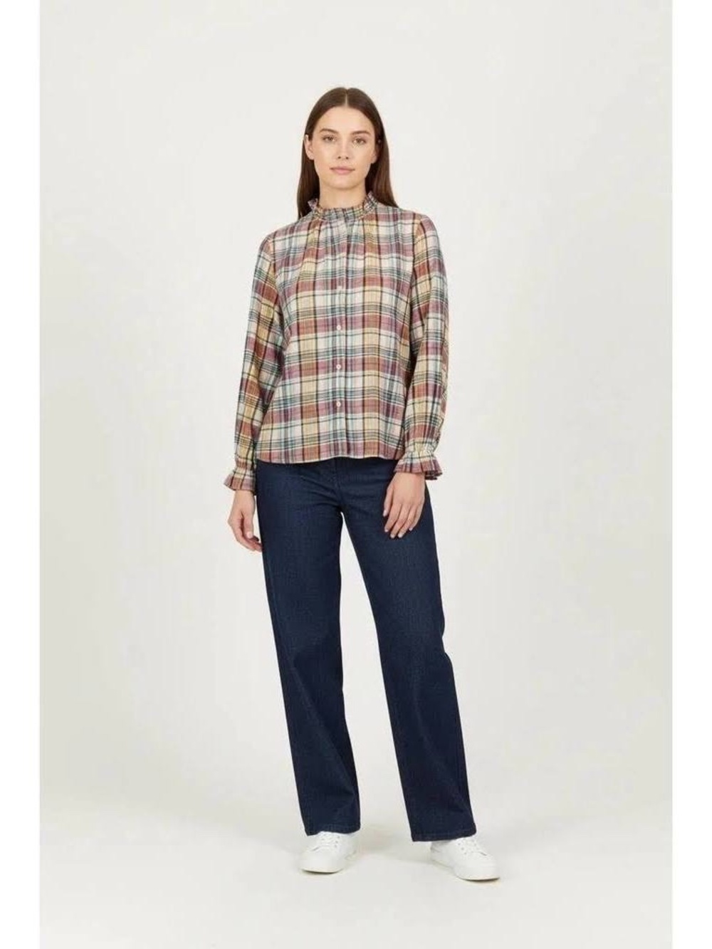 BA & SH plaid top size small